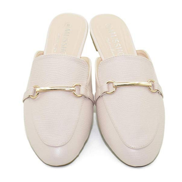 Point Toe Buckle Mule Shoes Backless Slip-on Loafe - Picture 2 of 8